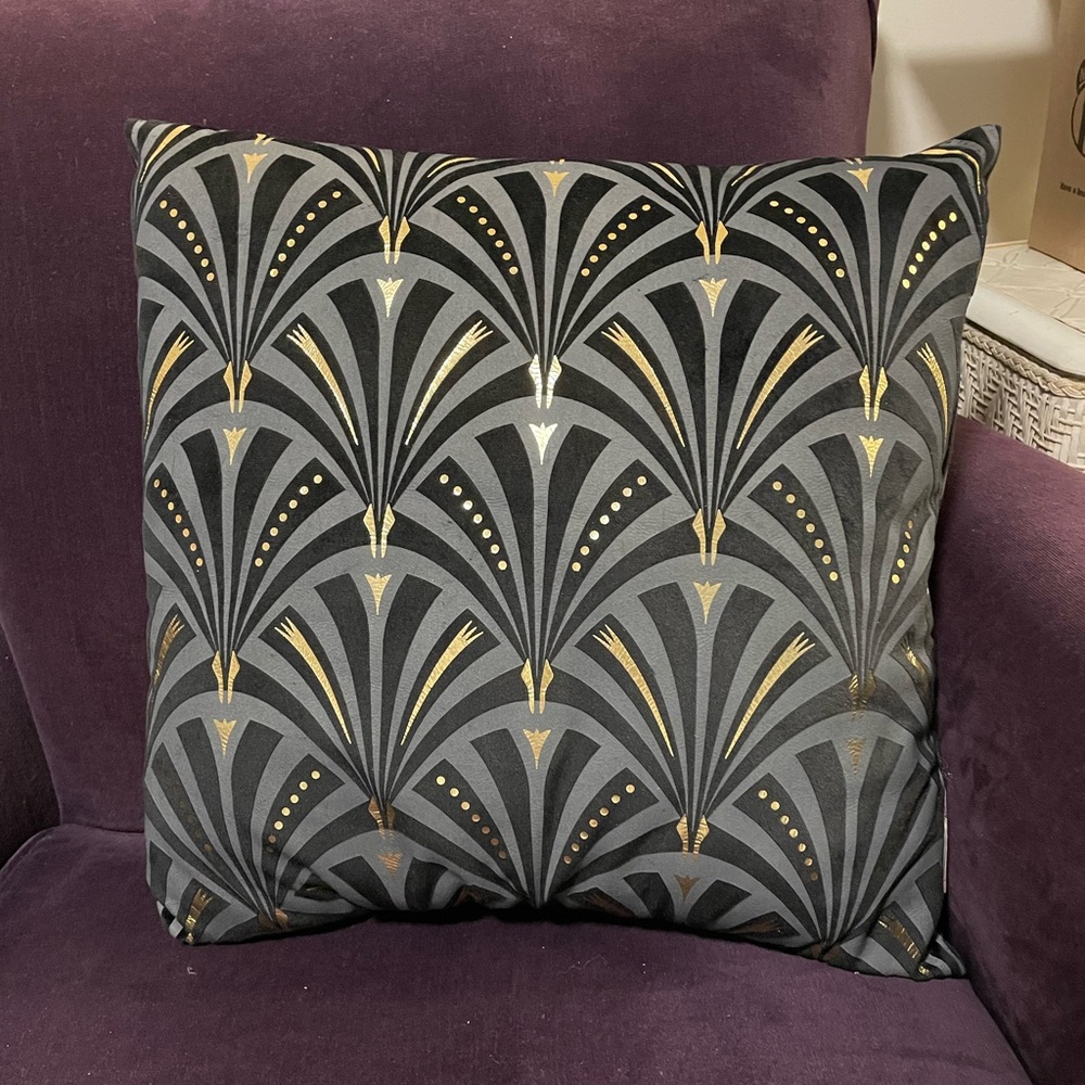 Art deco pillow from Michaels